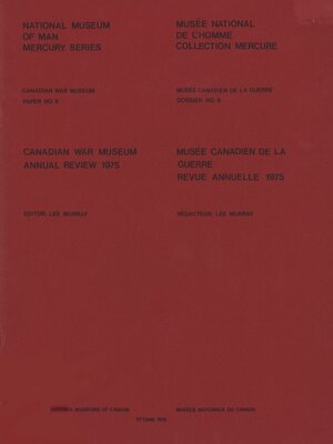 cover image of Canadian War Museum Annual Review, 1975